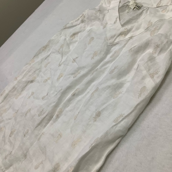 St. Tropez Linen Sleeveless Top Sz Medium - Picture 5 of 7